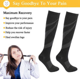 lot de5 Paires de Chaussettes de Compression Anti Varices