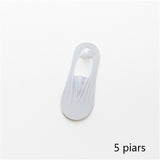 Lot de 5 chaussettes invisibles respirantes en soie glacée