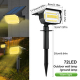Projecteur LED Solaire pour Jardin et extérieur