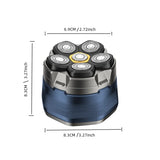 Rasoir éléctrique ergonomique 6 têtes rotatives