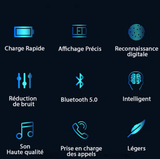 Ecouteurs sans fil à boitier de charge