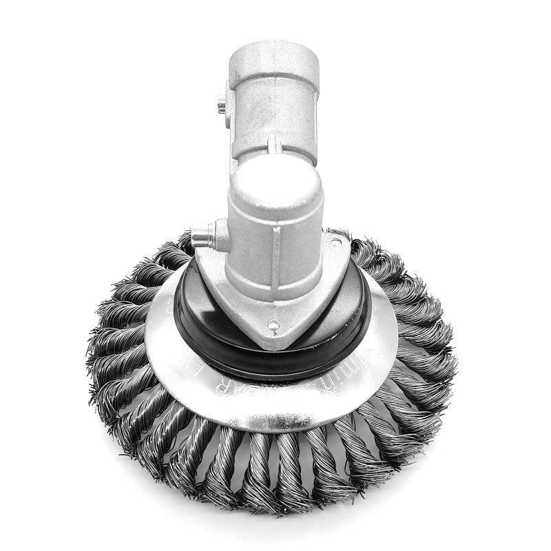 ADEFOL Tête Brosse Désherbage 6 Pouces Avec Kits Adaptateurs - Tête Débroussailleuse Universelle Efficace Pour Jardin