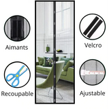 Moustiquaire magnétique de porte