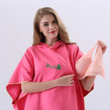 Poncho serviette en microfibre séchage rapide
