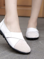 Mocassins orthopédiques en cuir pour femme