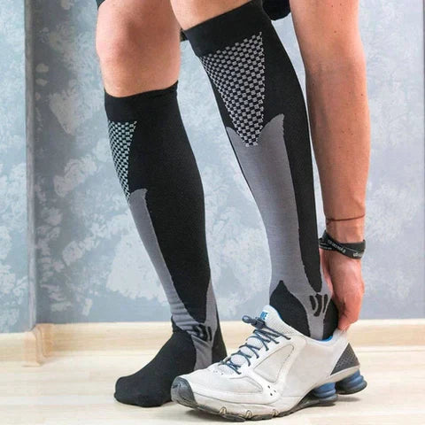 lot de 2 Paires de Chaussettes de Compression Anti Varices