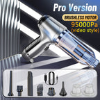 Aspirateur souffleur sans-fil 2 en 1 + Accessoires + 2 Filtres