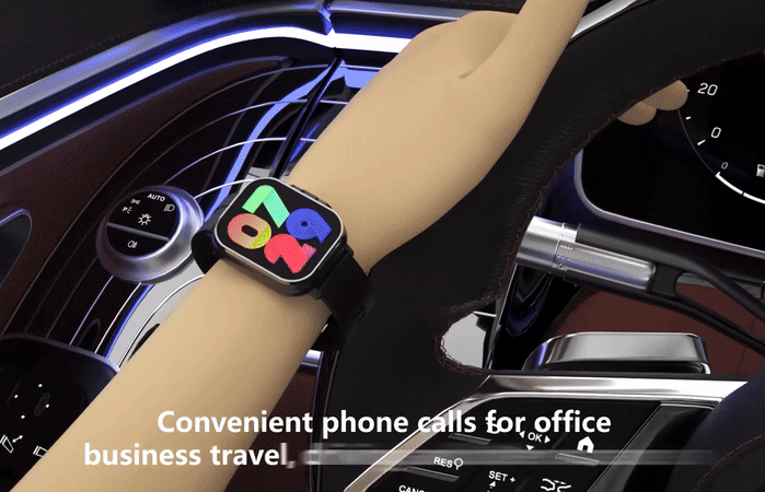 Montre intelligente connectée 2 en 1 avec écouteurs