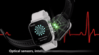 Montre intelligente connectée 2 en 1 avec écouteurs