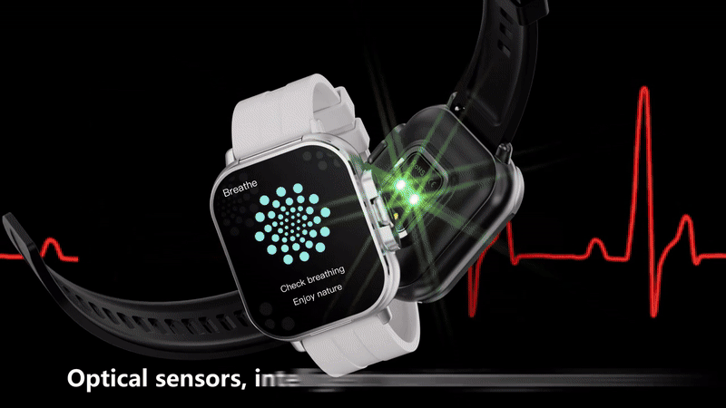 Montre intelligente connectée 2 en 1 avec écouteurs