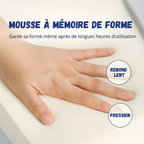 Coussin 3D à Mémoire de Forme – Soulage Dos & Coccyx