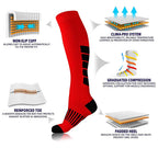 lot de 2 Paires de Chaussettes de Compression Anti Varices
