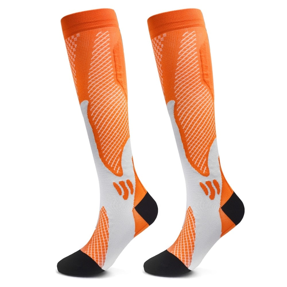 lot de 2 Paires de Chaussettes de Compression Anti Varices