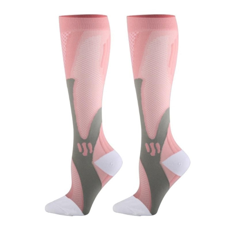 lot de 2 Paires de Chaussettes de Compression Anti Varices