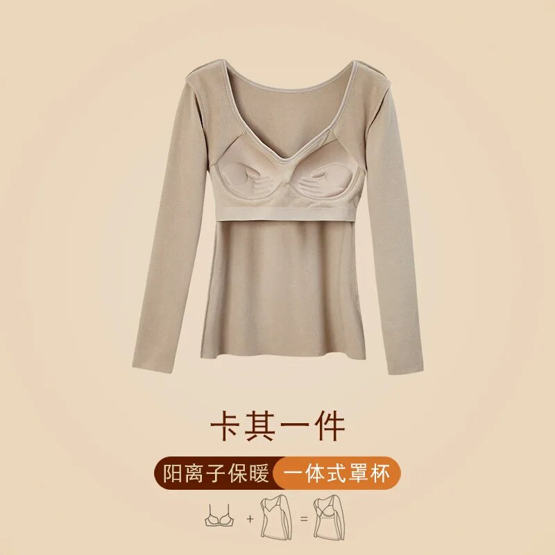 Smooth Mesh T-shirt Soutien-Gorge - Taupe