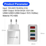 Chargeur 4 Ports USB - Rapidité +