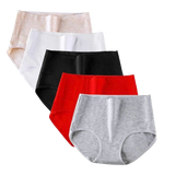 Lot de 3 Culottes Taille Haute en Coton Respirant