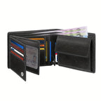 Large Capacity PU Leather Anti-RFID Wallet - Men's