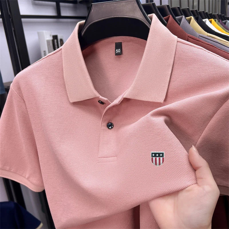 Polo Homme de Luxe en Coton 100% - 23 Couleurs Intemporelles