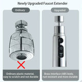 Extension d'évier 360° de cuisine avec adaptateur universel - 2 Modes