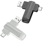 Clé USB 2.0 2 EN 1 USB-A & Type-C – Rotative à 360° – 8 Go à 128 Go – Stockage & Transfert pour Smartphone et PC
