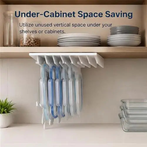 Lot de 20 Crochets de Rangement pour Couvercles – Support Sous Meuble Gain de Place – 1 ACHETÉ = 1 OFFERT