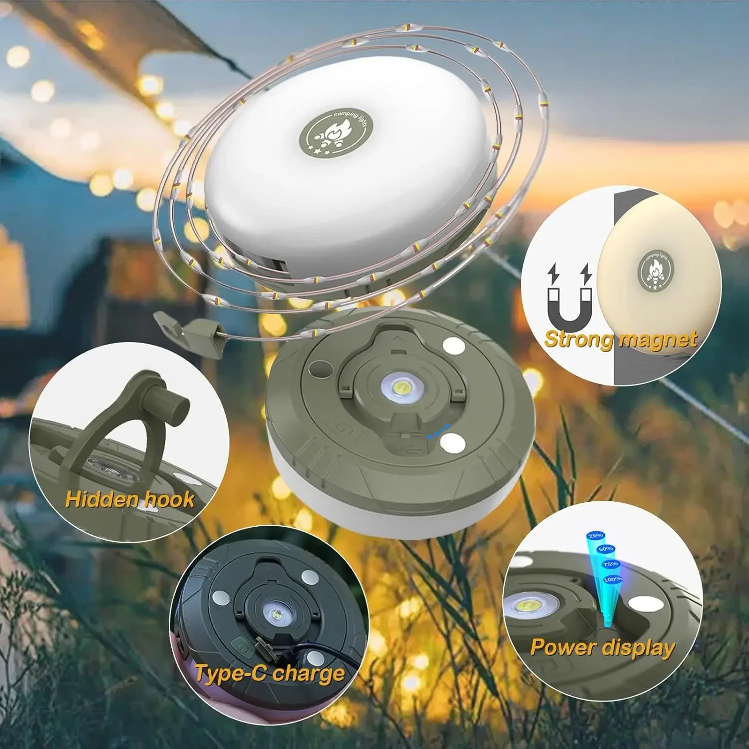 Guirlande LED Multi-Usage Rétractable & Rechargeable