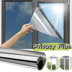 Film Fenêtre Anti-Chaleur Miroir Sans Tain — Protection Canicule, Anti-UV, Adhésif