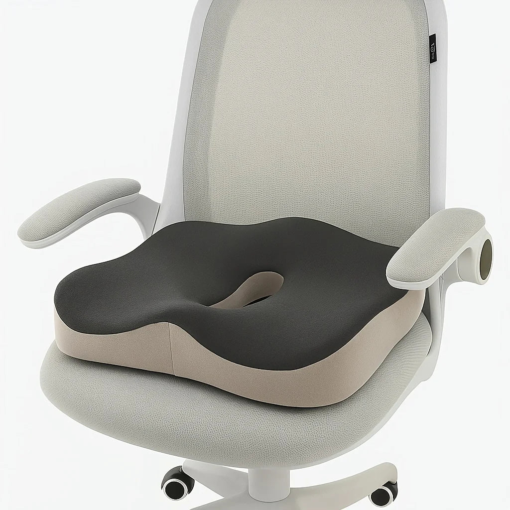 Coussin 3D à Mémoire de Forme – Soulage Dos & Coccyx