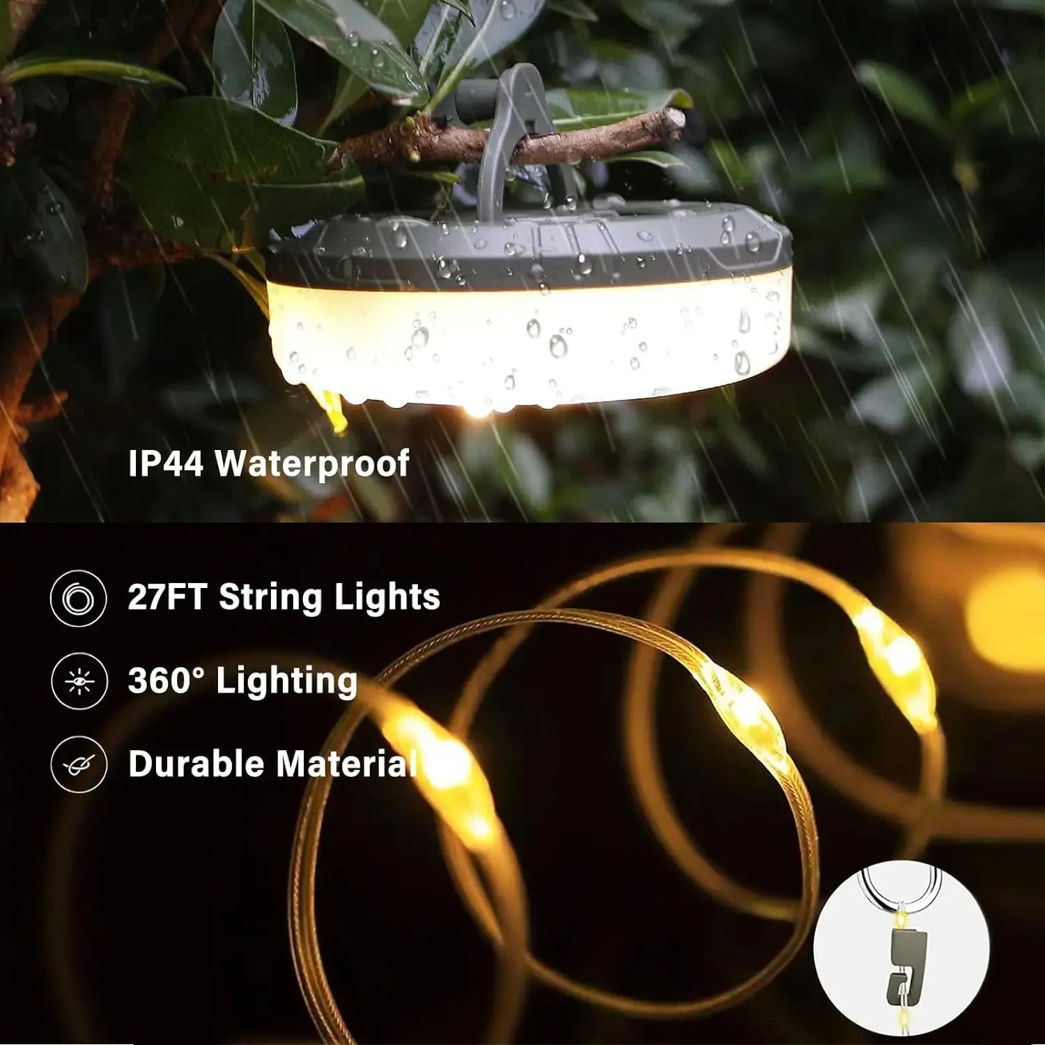 Guirlande LED Multi-Usage Rétractable & Rechargeable