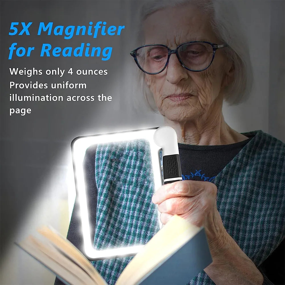 Loupe Éclairante 5X avec 48 LED – Lecture Facile