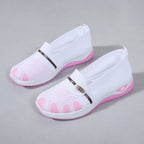 Chaussures Slip-On de Marche à Enfiler en Marille Respirante
