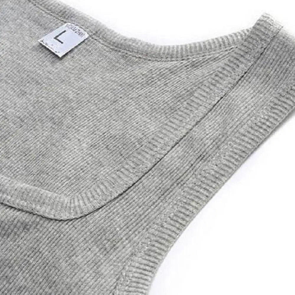 Lot de 3 Débardeurs en Pur Coton Col en U