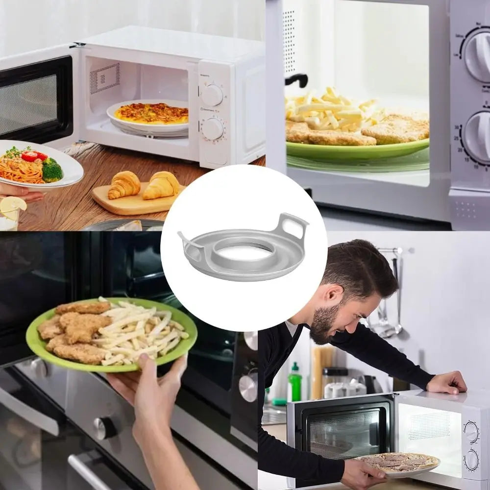 Support d’Assiettes pour Micro-Ondes en PP – Plateau Anti-Déformation pour Bols et Cuisson Vapeur