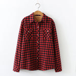 Chemise intérieur polaire à carreaux