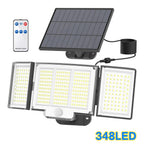 Lampe Solaire 348 LED Ultra Puissante - Télécommande