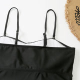 Maillot de Bain Débardeur à Bretelles Amovibles et Réglables