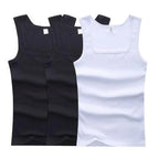 Lot de 3 Débardeurs en Pur Coton Col en U