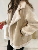 Veste ample en daim - ULTRA chaude