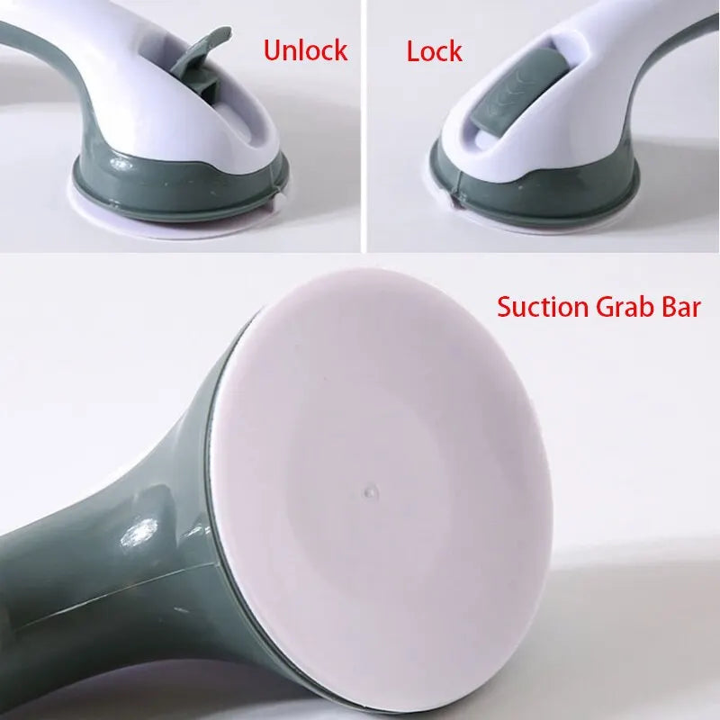 Barre d'appui à ventouse pour salle de bain - Livraison Offerte