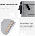 Sacoche Universelle Imperméable pour Ordinateur Portable 11 à 15,6 Pouces – Style Porte-documents avec Poignée