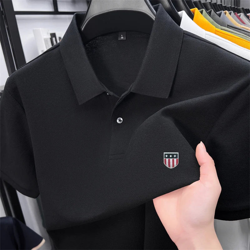 Men's Luxury 100% Cotton Polo Shirt - 23 Timeless Colors