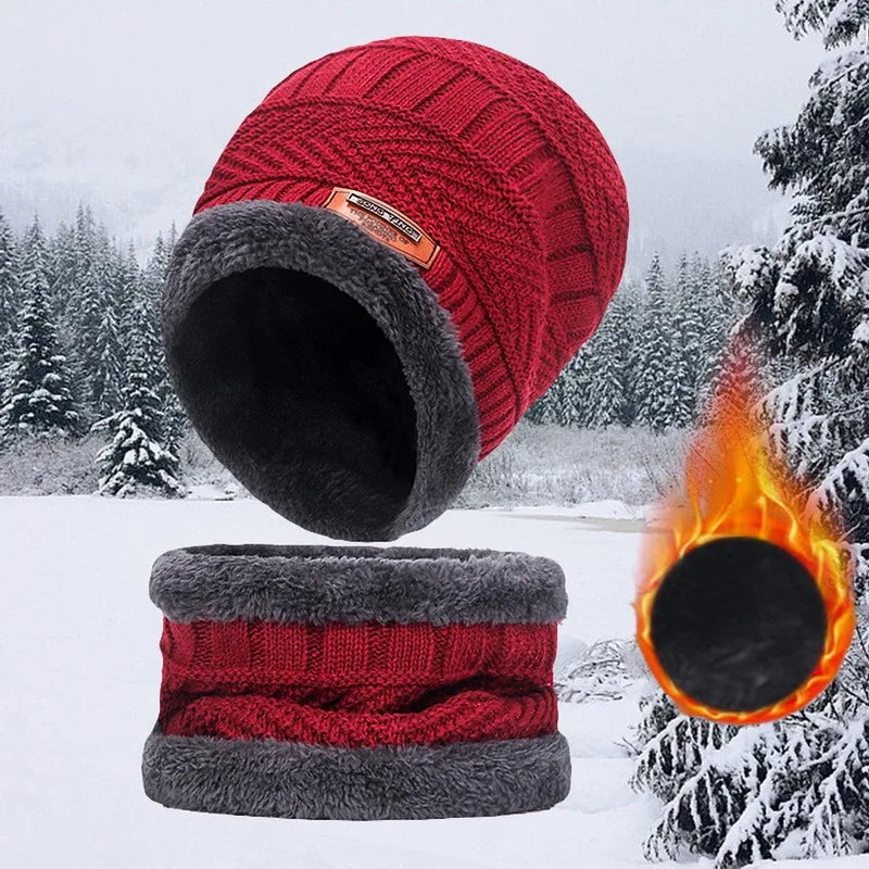 Ensemble Hiver Homme – Bonnet & Tour de Cou Polaire