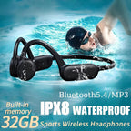 Casque Conduction Osseuse Étanche avec Micro Intégré