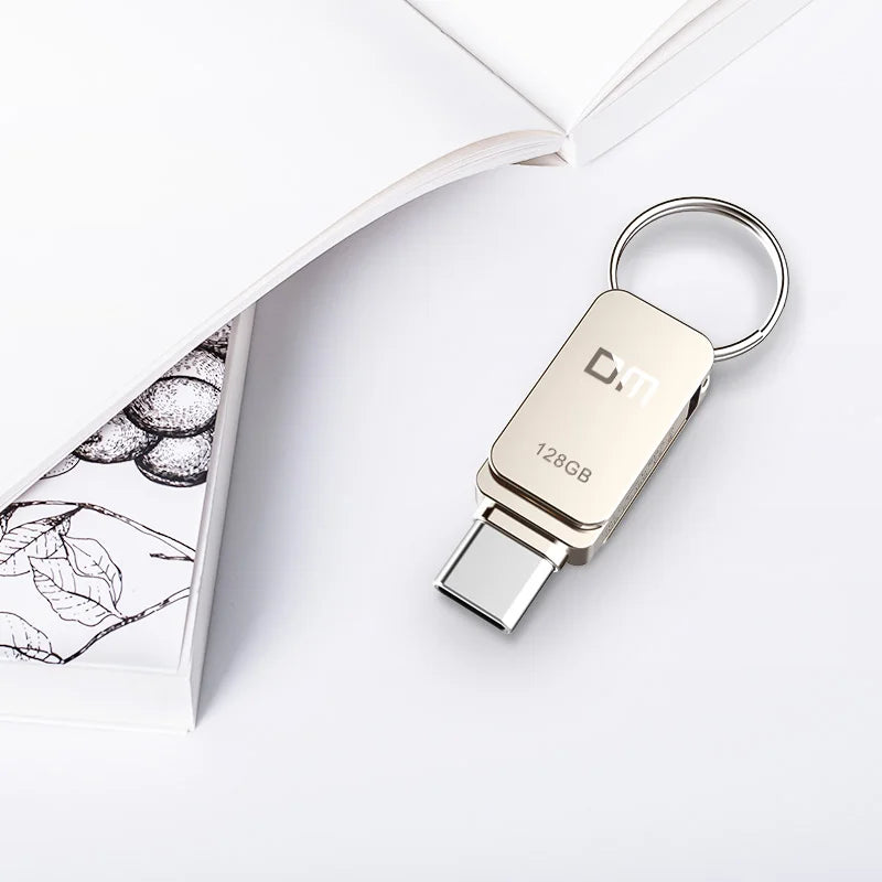 Clé USB Type-C Pliable Porte-Clé - 128 Gb