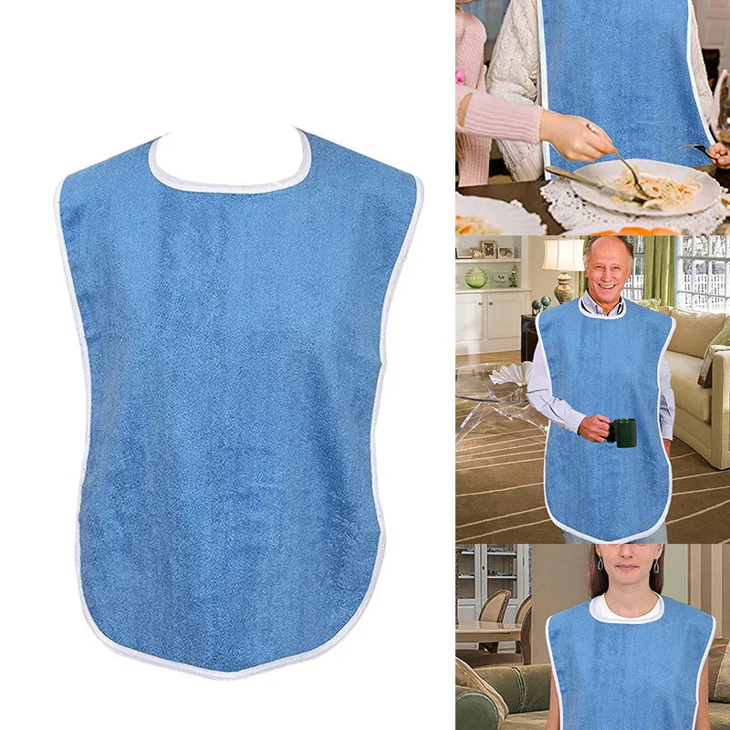 Bavoir XXL pour adulte en Microfibre lavable et réutilisable
