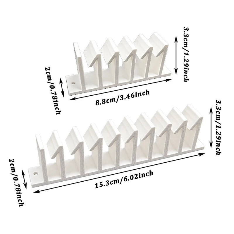Lot de 20 Crochets de Rangement pour Couvercles – Support Sous Meuble Gain de Place – 1 ACHETÉ = 1 OFFERT