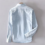 Chemise en Jean 100% Coton à Manches Longues pour Hommes