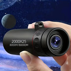 Télescope Monoculaire HD 2000×25 – Compact & Portable – Randonnée, Camping, Concerts & Observation