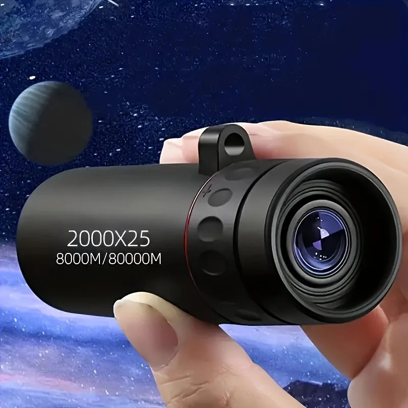 Télescope Monoculaire HD 2000×25 – Compact & Portable – Randonnée, Camping, Concerts & Observation
